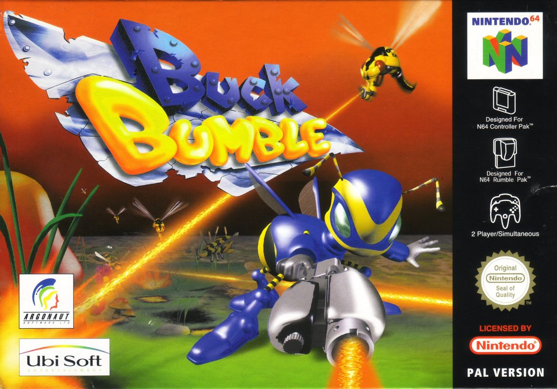 Buck Bumble box art for Nintendo 64